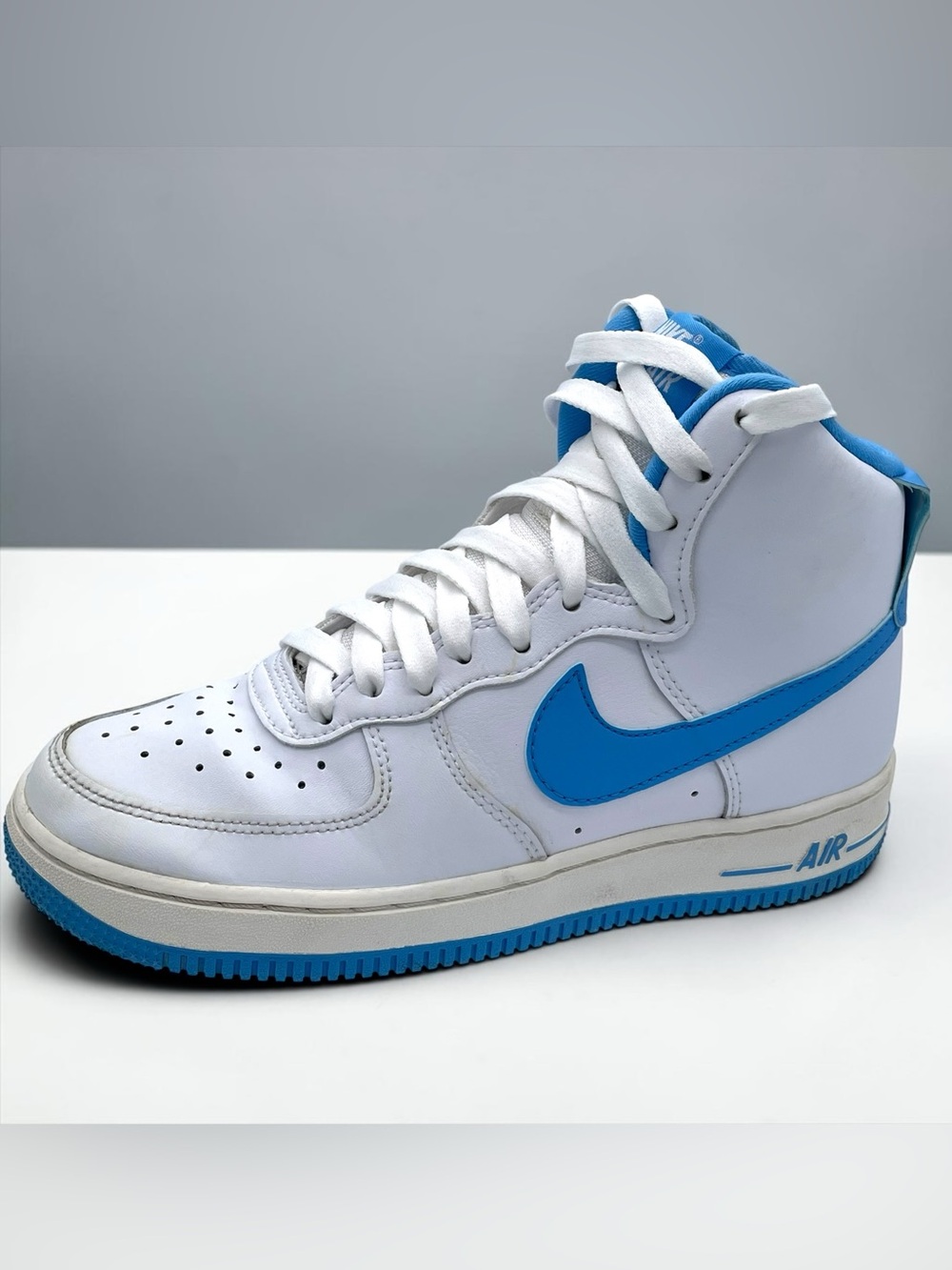 Nike Air Force 1 Mid White Blue Sneakers Women’s Size 6.5